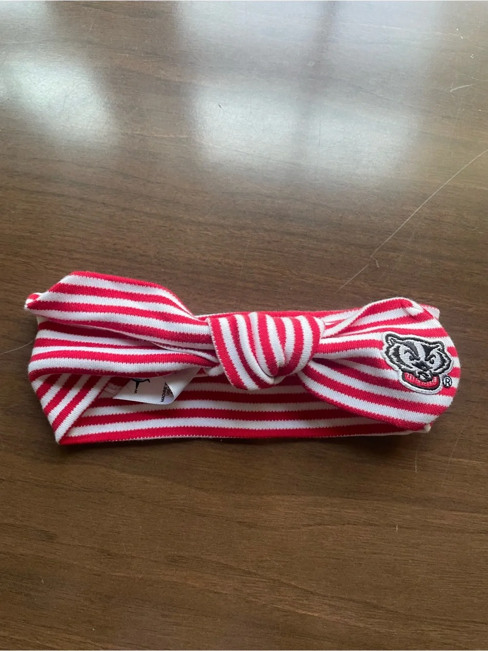 NC State Wolfpack Red & White Striped Headband